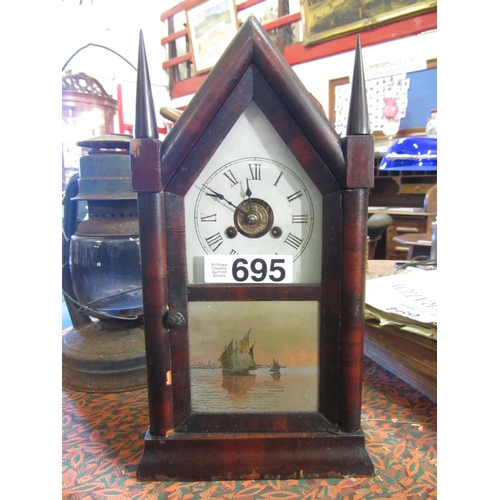 695 - Jerome & Co 1870's Steeple clock.