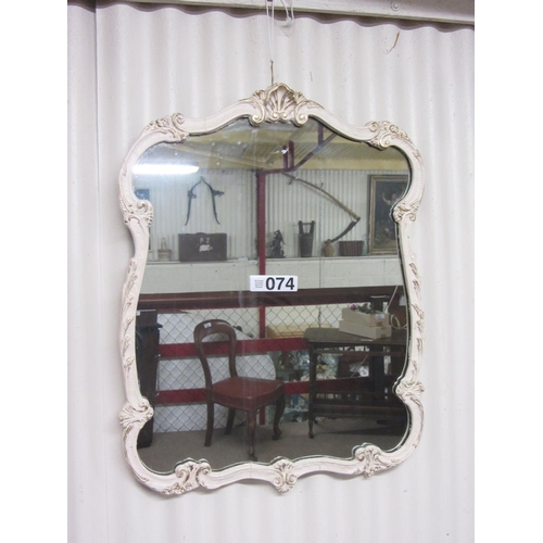 74 - Ornate wall mirror.