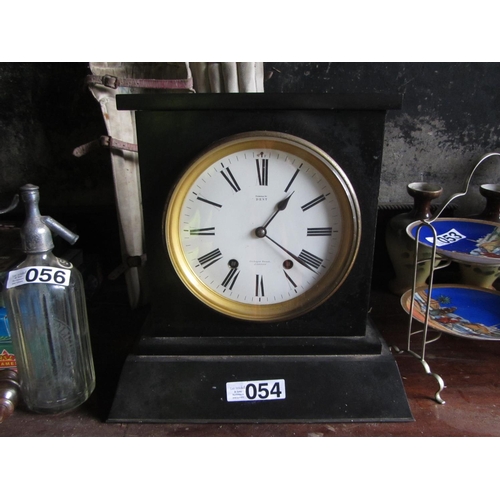 54 - Victorian marble mantel clock - Dent London.