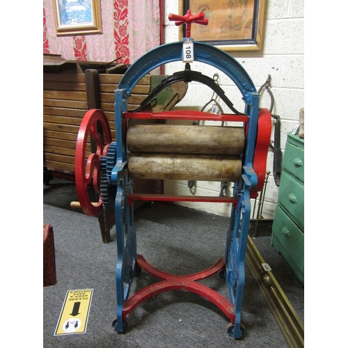 108 - Antique Clothes Mangle.