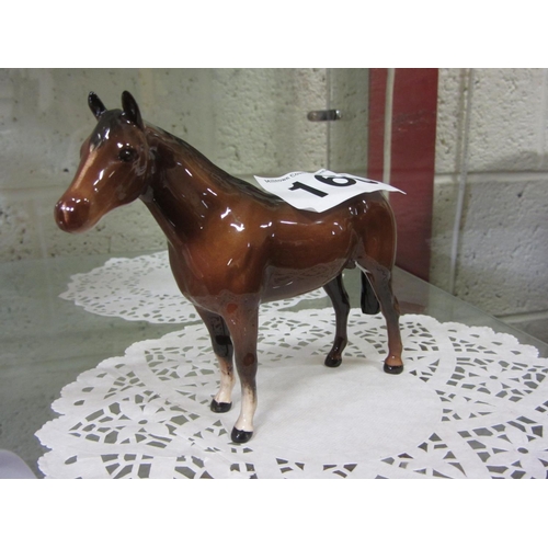 168 - Hand painted Beswick Race Horse.