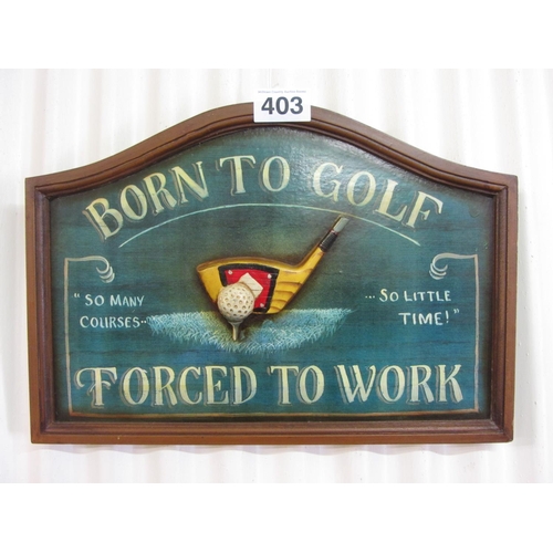 403 - Golf Advert.