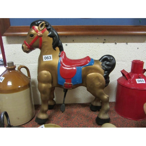 63 - Antique Child's pedal Horse.