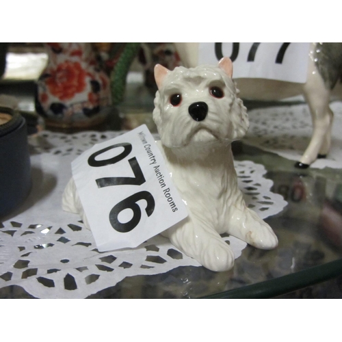 76 - Hand Painted Beswick Ciarn Terrier God.