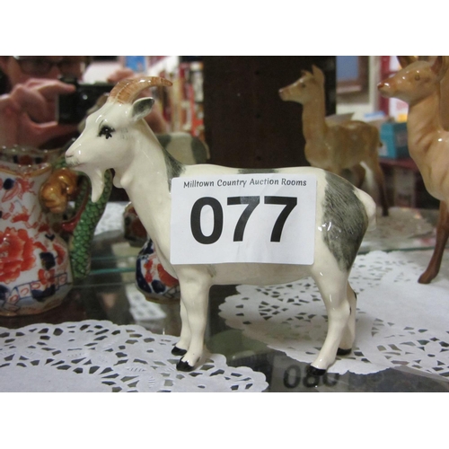 77 - Hand Painted Beswick  Female Goat.