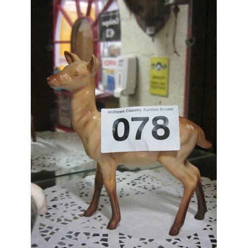 78 - Hand painted Beswick Deer.