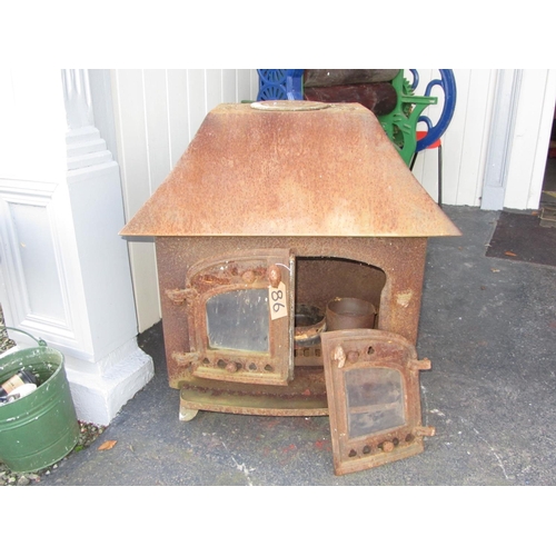 86 - Antique Cast Iron stove.