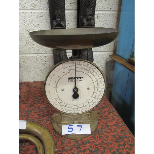 57 - Antique Salter scales.