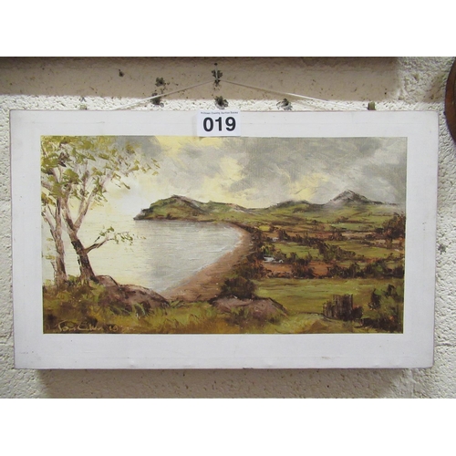 19 - Oil on Canvas - Dalkey signed Tom Cullen