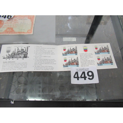 449 - Dublin Millennium stamp book.