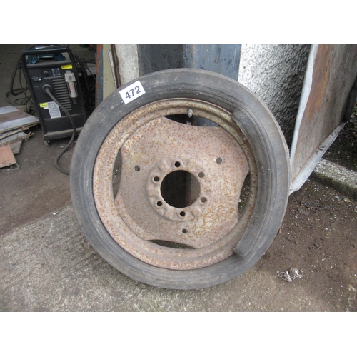 472 - Vintage Ferguson 20 tractor - Front wheel and Tyre.