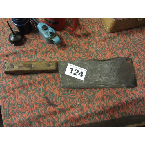 124 - Vintage meat Cleaver.