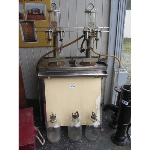 134 - Vintage Gravfil Machine.  H:150cm, W:80cm, D:48cm.