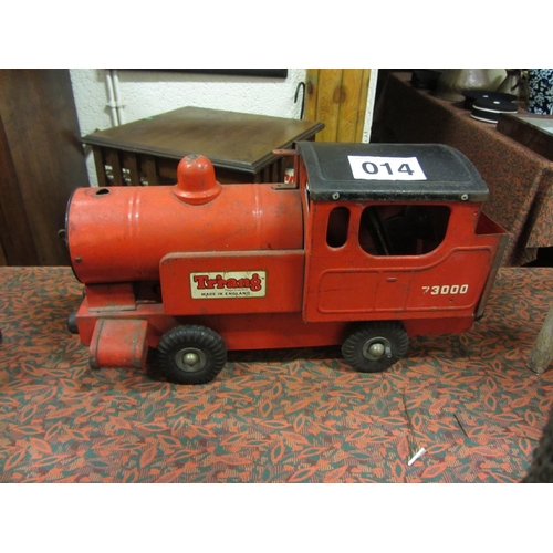 14 - Vintage Tri-ang train. L:45cm.