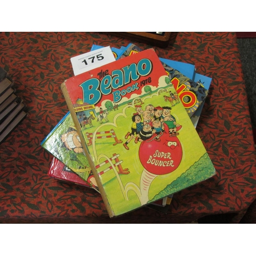 175 - 5 Beano annuals  ranging from 1978 - 2016