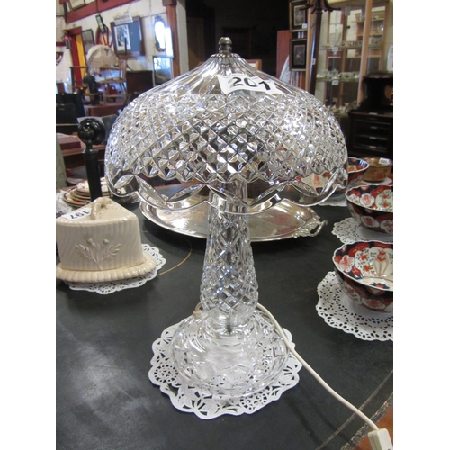 201 - Waterford crystal table lamp.