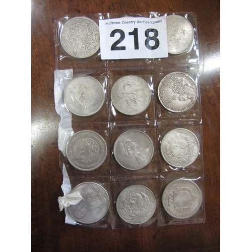 218 - Selection of 12 coins.