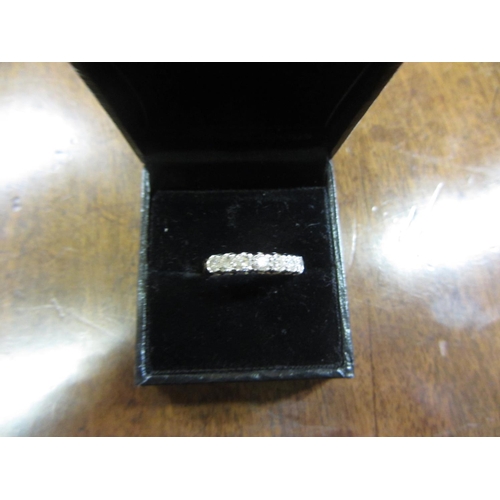 222 - 9ct gold Ladies diamond ring.