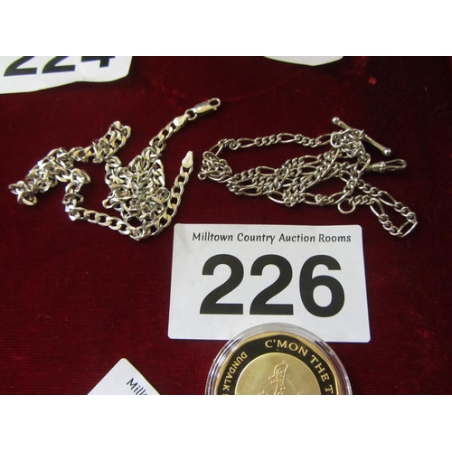 226 - 2 Silver chains.