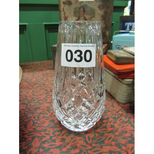 30 - Waterford crystal vase.  H:23cm.