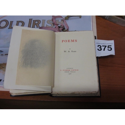 375 - Book - W B Yeats Poems 1908.