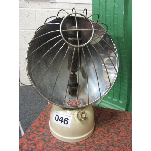 46 - Vintage Bialaddin bowl fire heater.