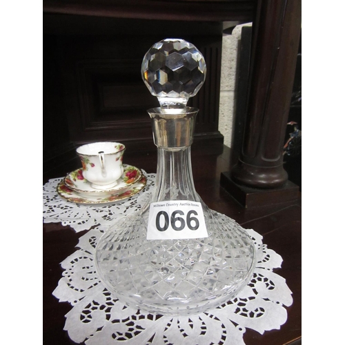 66 - Waterford cut glass Ships Decanter.