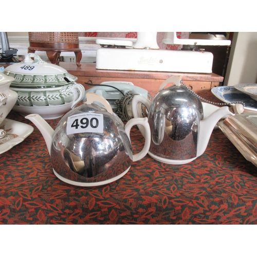 490 - Vintage tea and coffee pot.