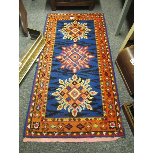 67 - Antique wool runner. 170cm x 90cm.