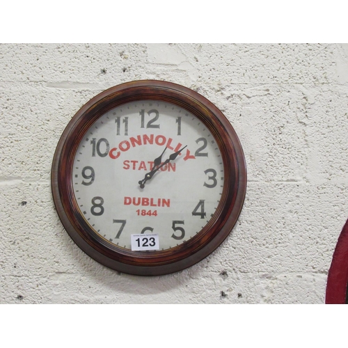 Wall Clock Connolly Station Dublin. Diameter45cm.