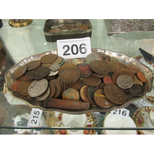 206 - Job lot of mixed coins.