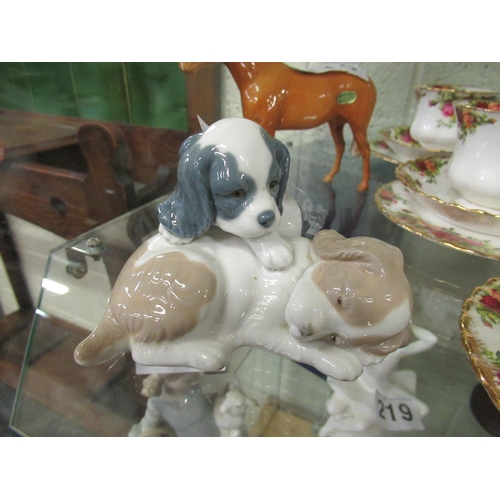 215 - Nao figurine- Puppies.