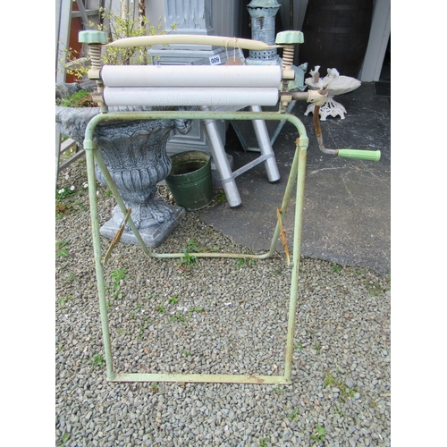 8 - Vintage clothes mangle.