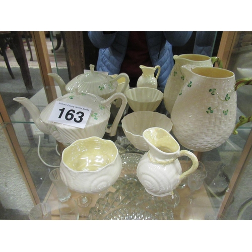 163 - 5 pieces of Irish Belleek.