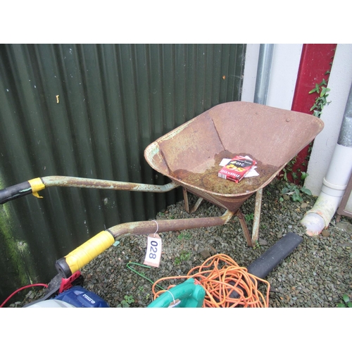 28 - Garden wheel barrow.