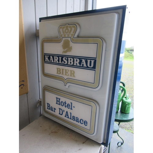 35 - Double sided Hotel sign.  H:80cm x 60cm.