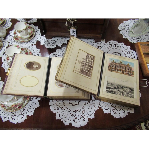 504 - 2 Victorian photo albums.