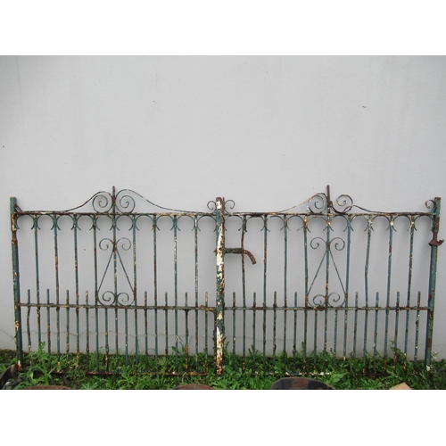 51 - Pair of cast iron entrance gates.