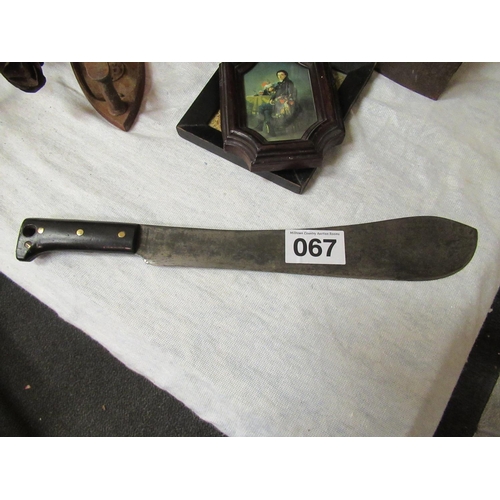 67 - Large Antique Spanish knife.