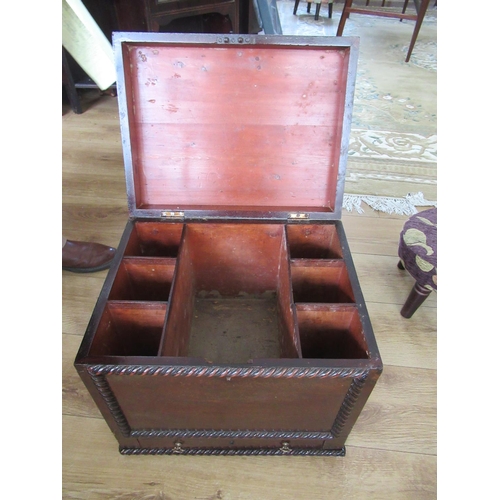 259 - Antique Mahogany Plant stand with Marble Top (36