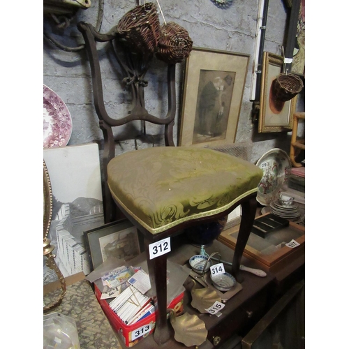 312 - Victorian mahogany Bedroom Chair