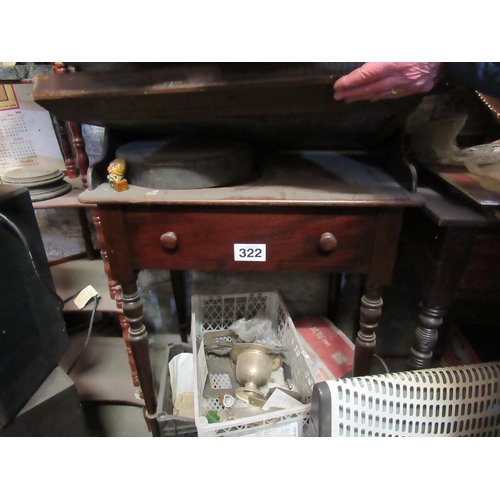 322 - Victorian mahogany Wash Stand (30