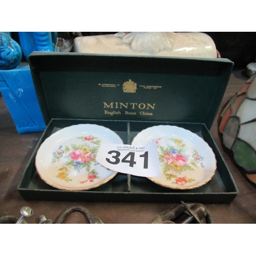 341 - Pair of Minton Bone China Dishes