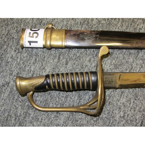 150 - Officers sword in case.  L:170cm