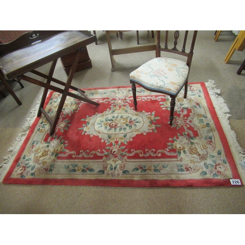 226 - Good wool rug.  190cm x 122cm.