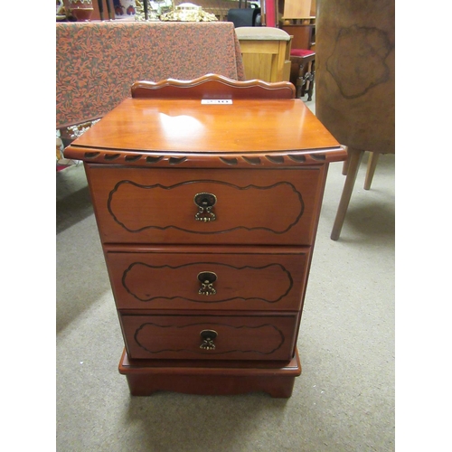 230 - 3 drawer bedside locker.