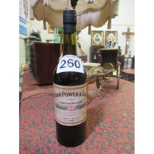 260 - Bottle of John Power & Sons Whiskey.