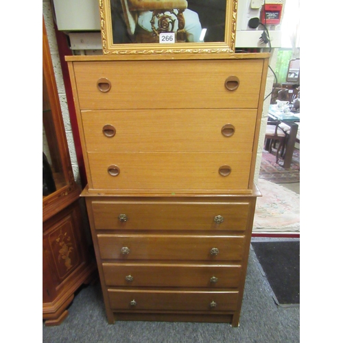 265 - 4 drawer chest plus 3 drawer chest.