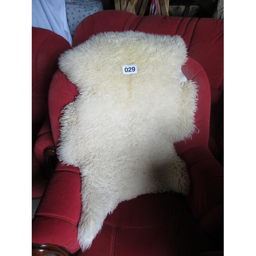 29 - Sheep skin rug.