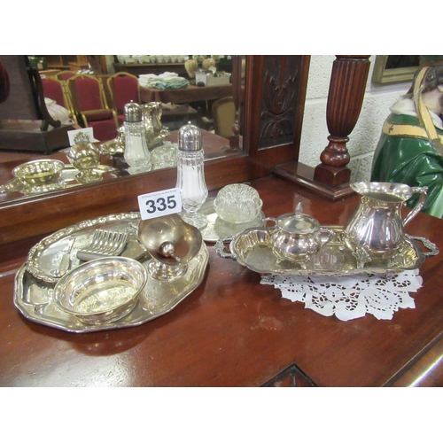 335 - Large quantity of silver plated ware.